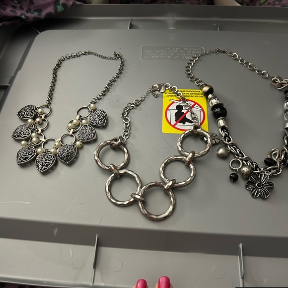 Silver Heart Charm Necklace - Picture 1 of 11